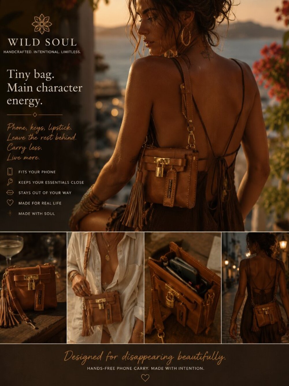 👜Women Bags - Mini  bags - Handmade - 100% full grain Leather